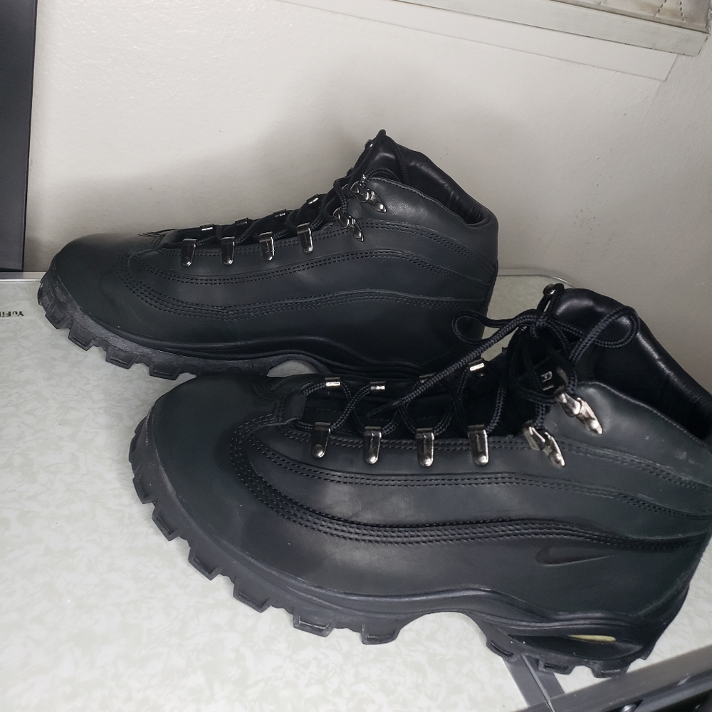 Nike shoes | Air | Nike Ace | Nike boots | hard leather | All Black | High tops